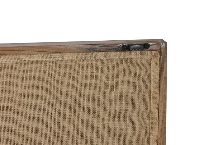 DKD Home Decor Set de 2 Cuadros Chindi de Algodón y Acacia 60x3x90 cm Multicolor