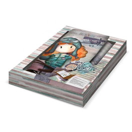 Forever Ninette Cuaderno Planificador Especial Inglés Rosa con Botón Magnético y Cordón Incluye Caja