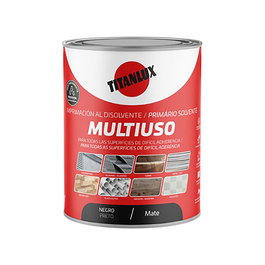 Titan Imprimación Multiuso Negro Mate 250 ml Anticorrosiva Secado Rápido Alta Cubrición