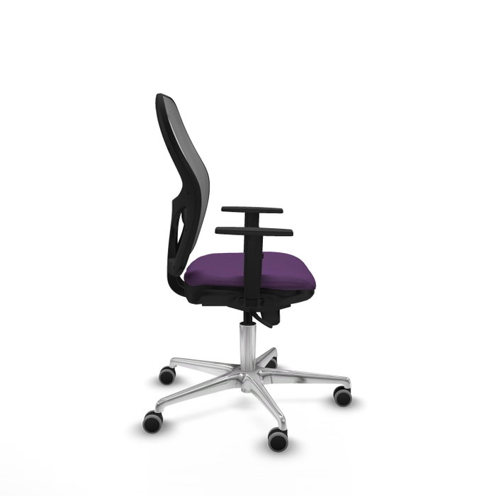 PIQUERAS Y CRESPO Silla de oficina Jorquera con mecanismo Sincro, Morado y Gris