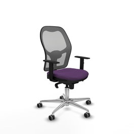PIQUERAS Y CRESPO Silla de oficina Jorquera con mecanismo Sincro, Morado y Gris