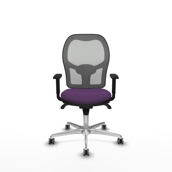 PIQUERAS Y CRESPO Silla de oficina Jorquera con mecanismo Sincro, Morado y Gris