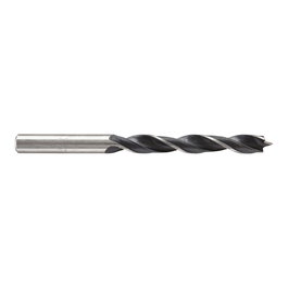 Wolfcraft Broca Espiral para Madera Ø10 x 133 mm - Acero Cromo-Vanadio, Vástago Redondo, Longitud Trabajo 87 mm