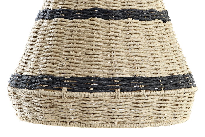 DKD Home Decor Pantalla de Fibra y Metal 35x35x41 Natural DKD Home Decor Pantalla de Fibra y Metal 35x35x41 Natural