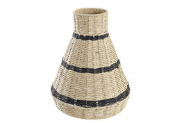 DKD Home Decor Pantalla de Fibra y Metal 35x35x41 Natural