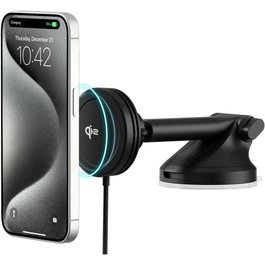 iOttie Velox Qi2 Wireless MagSafe Dash + Windshield Mount Negro