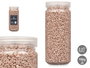 Giftdecor Bote de Piedra Metalizada Marrón 700g con Piedras de 2-5 mm, 6.5x15.5x6.5 cm (Set de 12)