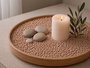 Giftdecor Bote de Piedra Metalizada Marrón 700g con Piedras de 2-5 mm, 6.5x15.5x6.5 cm (Set de 12)
