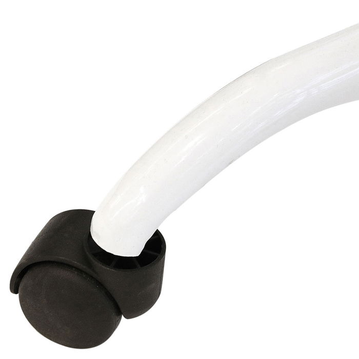 Home Deco Factory Silla con Ruedas Blanca Colección Essentiel