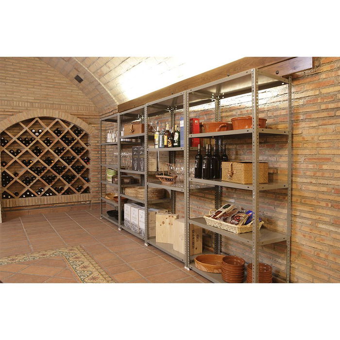 Simon Rack Estantería Comfort Plus 5/400 Blanca con Tornillos 5 Estantes 100kg por Estante 2000x1000x400mm