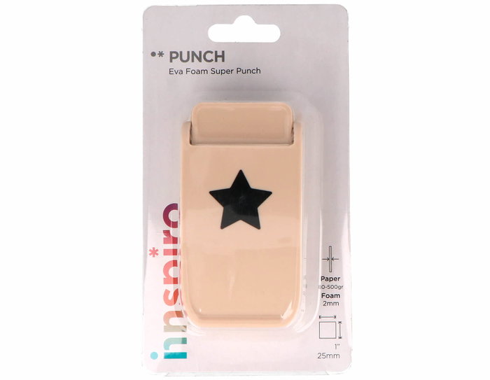 Innspiro Troqueladora de figuras Eva Foam Super Punch estrella 25mm