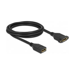 DeLOCK Cable DisplayPort 1.2 hembra a hembra para instalación en panel 4K 60 Hz 2 m