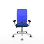 PIQUERAS Y CRESPO Silla de oficina Motilla Azul con Mecanismo Sincro/Traslack