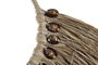 DKD Home Decor Decoración de pared fibra con conchas natural 75x3x62