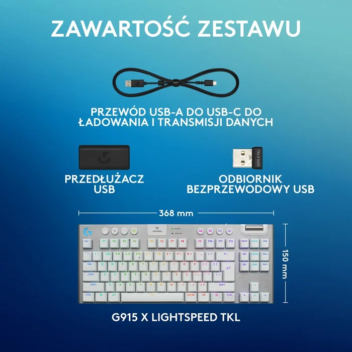 Logitech G915 X Lightspeed TKL Blanco