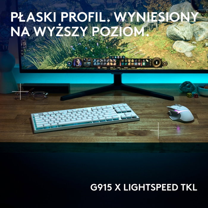 Logitech G915 X Lightspeed TKL Blanco
