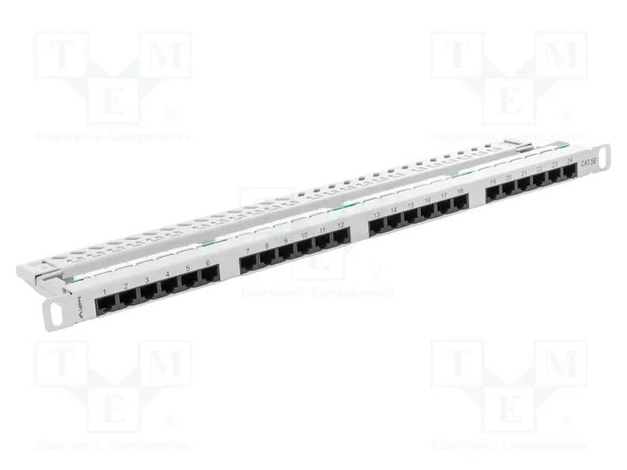 Lanberg Patch Panel 24 puertos categoría 5e UTP 0.5U gris Lanberg Patch Panel 24 puertos categoría 5e UTP 0.5U gris