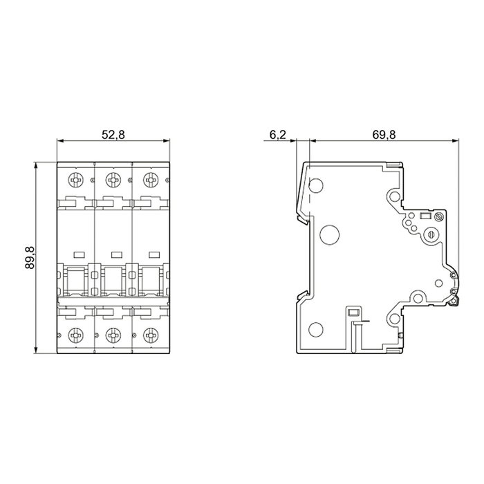 Siemens 5SY43167 Disyuntor en miniatura 16A Tipo C 3p 400V