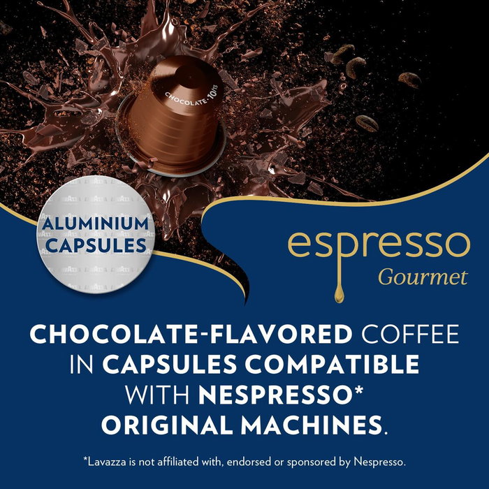 Lavazza Espresso Gourmet Chocolate para cafeteras Nespresso, 10 cápsulas
