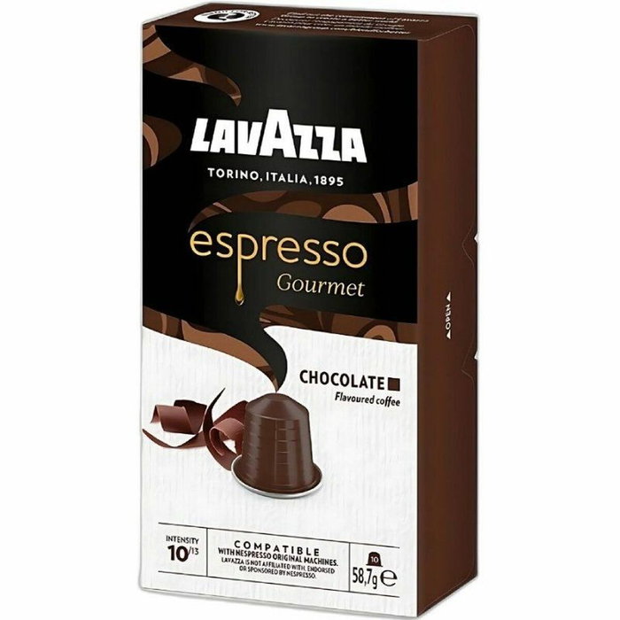 Lavazza Espresso Gourmet Chocolate para cafeteras Nespresso, 10 cápsulas