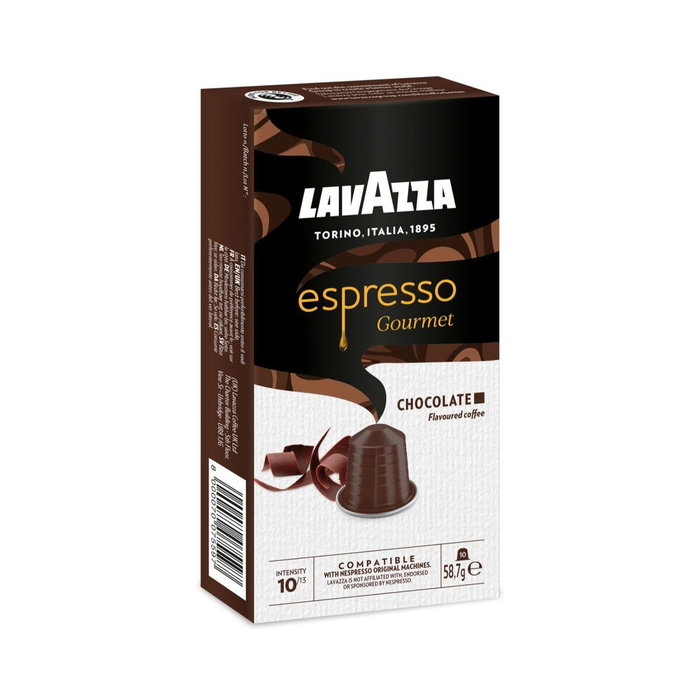 Lavazza Espresso Gourmet Chocolate para cafeteras Nespresso, 10 cápsulas
