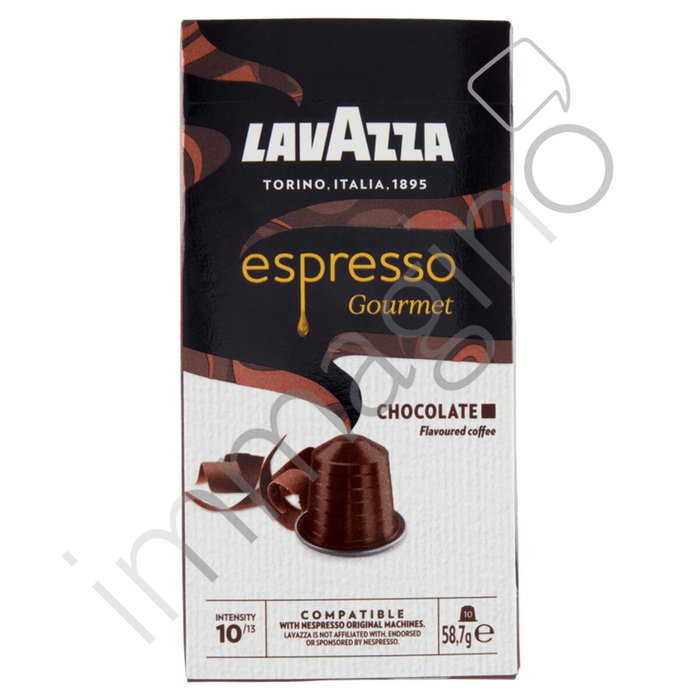 Lavazza Espresso Gourmet Chocolate para cafeteras Nespresso, 10 cápsulas
