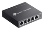 TP-Link Omada ES205GP Switch Gestionado Gigabit Ethernet 5 Puertos, 4 Puertos PoE+ (30W), 10 Gbps, Montaje Pared, Negro