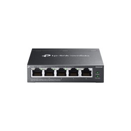 TP-LINK Switch Gestionado Omada ES205GP con 4 Puertos PoE+ (65W), 5 Puertos Gigabit, Integración Omada SDN, Acero, Sin Ventilador