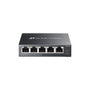TP-LINK Switch Gestionado Omada ES205GP con 4 Puertos PoE+ (65W), 5 Puertos Gigabit, Integración Omada SDN, Acero, Sin Ventilador