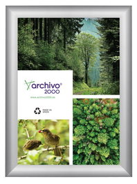 Expositor Mural A3 Vertical/Horizontal Con Marco Plata