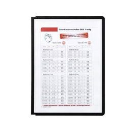 Durable Fundas para Clasificador Sherpa C.5 A4 Transparentes con Marco Negro