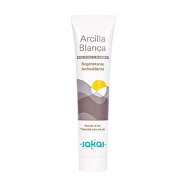 Sakai Arcilla Blanca Tubo Mascarilla Facial 100 ml para Piel Seca