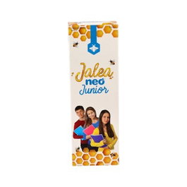 NEO Neo Junior Jalea 14 Viales Sabor Fresa - Jalea Real con N-Acetil-L-Carnitina y Cacao - Complemento Nutricional para Niños Mayores de 10 Años