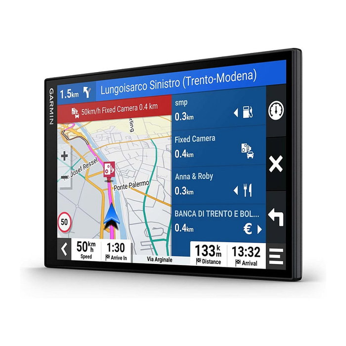 Garmin DriveSmart 86 MT-S - Navegador GPS para coche con pantalla táctil de 8 pulgadas, actualizaciones de mapas de por vida y asistente de voz