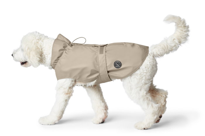 Hunter Abrigo Milford 40 cm Beige, cuello 28-58 cm, vientre 46-60 cm, resistente al agua y al viento