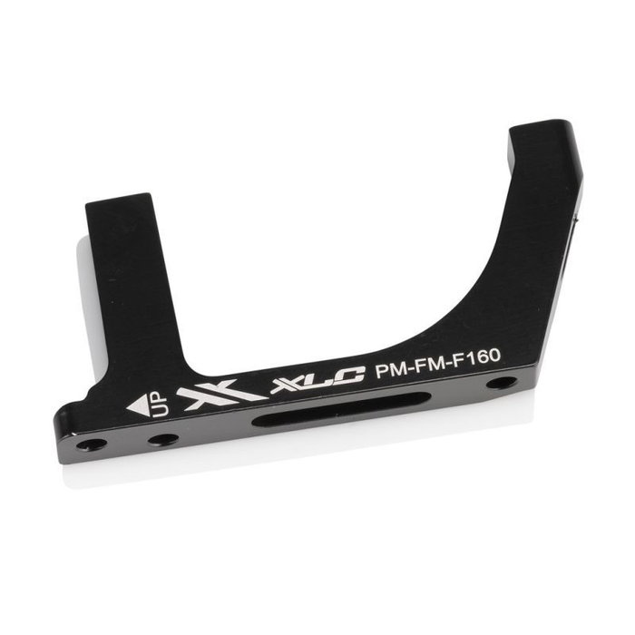 XLC Adaptador Flat Mount BR-X70/71/72/73 para frenos Postmount, procesamiento CNC, negro/plata XLC Adaptador Flat Mount BR-X70/71/72/73 para frenos Postmount, procesamiento CNC, negro/plata