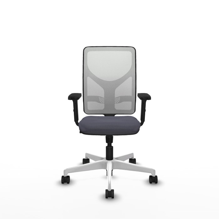 PIQUERAS Y CRESPO Silla de oficina Motilla con mecanismo Sincro, Gris oscuro y Blanco PIQUERAS Y CRESPO Silla de oficina Motilla con mecanismo Sincro, Gris oscuro y Blanco