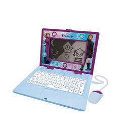 Lexibook Ordenador Bilingüe Frozen con 170 Actividades en Español e Inglés, Pantalla de 6,7", para Niños de 3 Años, Incluye Pilas