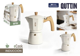 Quttin Cafetera de Aluminio ECOOK para Inducción de 9 Servicios