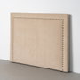 Cabecero Beige Tejido Dormitorio 165 X 7 X 130 cm