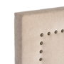 Cabecero Beige Tejido Dormitorio 165 X 7 X 130 cm