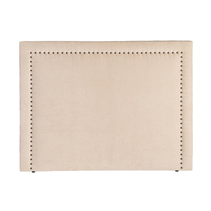 Cabecero Beige Tejido Dormitorio 165 X 7 X 130 cm
