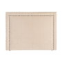 Cabecero Beige Tejido Dormitorio 165 X 7 X 130 cm
