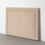 Cabecero Beige Tejido Dormitorio 165 X 7 X 130 cm