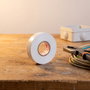 3M Temflex Cinta Aislante Eléctrica Blanca 19 mm x 20 m