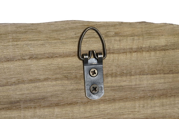 DKD Home Decor Perchero Pared Natural 99 x 3 x 31 cm con 3 Ganchos