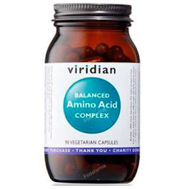 Viridian Balanced Amino Acid Complex 90Vcap. Aminoácidos Esenciales, Bloques de Construcción de Proteínas, Apto Veganos