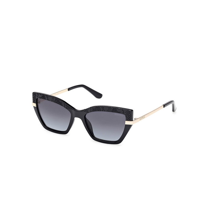 GUESS Gafas de Sol GU00216-01B para Mujer - Gafas Rectangulares con Lente 53 mm, Puente 17 mm, Patilla 140 mm