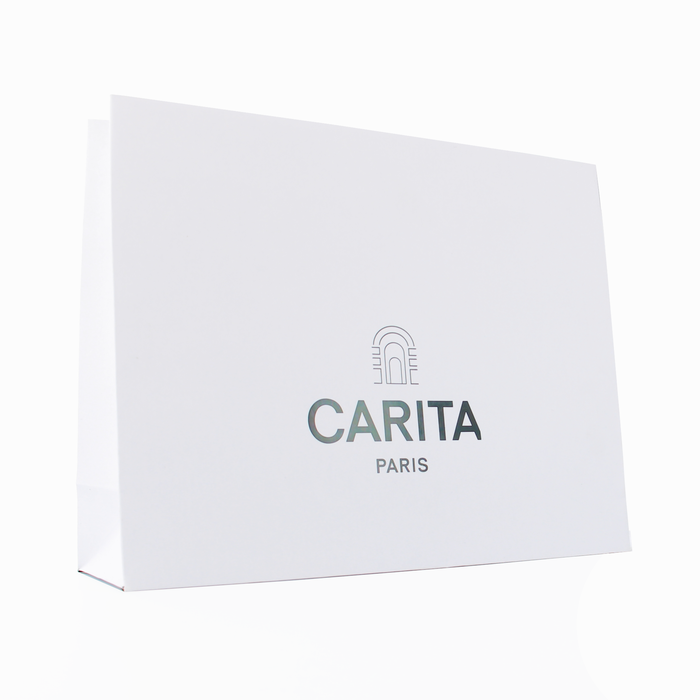 Carita Paris Bolsa de cartón GWP Marfil Talla L