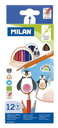 Lapices De Colores Milan Ergo Grip Triangulares Estuche De 12